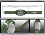 Svats Green Silicon Digital Men's Watch - Image 5
