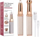 TESMEZY Trimmer Gold Corded,Cordless Eyebrow Trimmer With 90 minutes Runtime