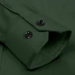 VEERA FLEX Cotton Blend Regular Fit Solids Full Sleeves Men's Casual Shirt - Green ( Pack of 1 ) - Image 3