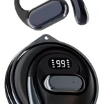 VEHOP D88 OWS Open Ear TWS Earbuds | 45 Hrs of Playtime | Bluetooth v5.4 with AI-ENC | Skin Friendly Ear Hook | Environmental Awareness | 45ms Low Latency Gaming | IPX5 Water & Sweat Resistant