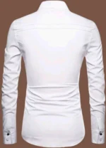 VENIZ WESTERN WEAR Cotton Blend Regular Fit Applique Full Sleeves Men's Casual Shirt - White ( Pack of 1 ) - Image 2