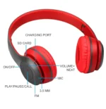 Vertical9 Wireless Bluetooth Bluetooth Headphone Over Ear 6 Hours Playback Active Noise cancellation IPX4(Splash & Sweat Proof) Multicolor - Image 4