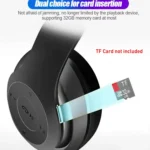 Neo HEDU SH12 Bluetooth Bluetooth Headphone On Ear 2 Hours Playback Active Noise cancellation IPX4(Splash & Sweat Proof) Black