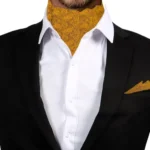 Voici GoldenRod Paisley Micro Fiber Cravats - Image 2