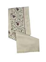 Vrinde Cream Woolen Men's Shawls ( Pack of 1 ) - Image 3
