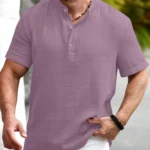 WEBRIC Pink Cotton Blend Men's Shirt Style Kurta ( Pack of 1 )