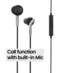 ZEBRONICS Bro in Ear Wired Earphones with Mic, 3.5mm Audio Jack, 10mm Drivers, Phone/Tablet Compatible (Black) - Image 2