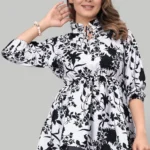 ZELZIS Women's Crepe Tunic ( White )