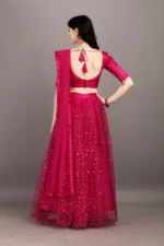 color bucket Women Net Circular Semi Stitched Lehenga Choli ( Beige ) - Image 5