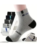 finzer Pack of 5 Men's Cotton Ankle Length Socks ( Multicolor )