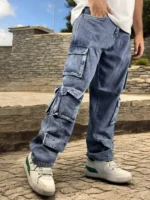 moveflair Clean Look Men's Jeans - Light Blue ( Pack of 1 )