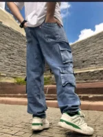 moveflair Clean Look Men's Jeans - Light Blue ( Pack of 1 ) - Image 2