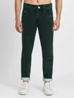 plounge Slim Fit Clean Look Men's Jeans - Green ( Pack of 1 )