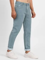 plounge Slim Fit Dyed Men's Jeans - Grey ( Pack of 1 ) - Image 3