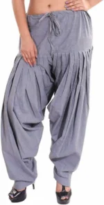 shri hub - Cotton Grey Women's Semi Patiala Salwar ( Pack of 1 )