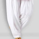 Shri Hub Cotton Women White Salwar