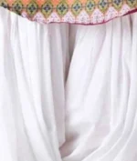 Shri Hub Cotton Women White Salwar - Image 2